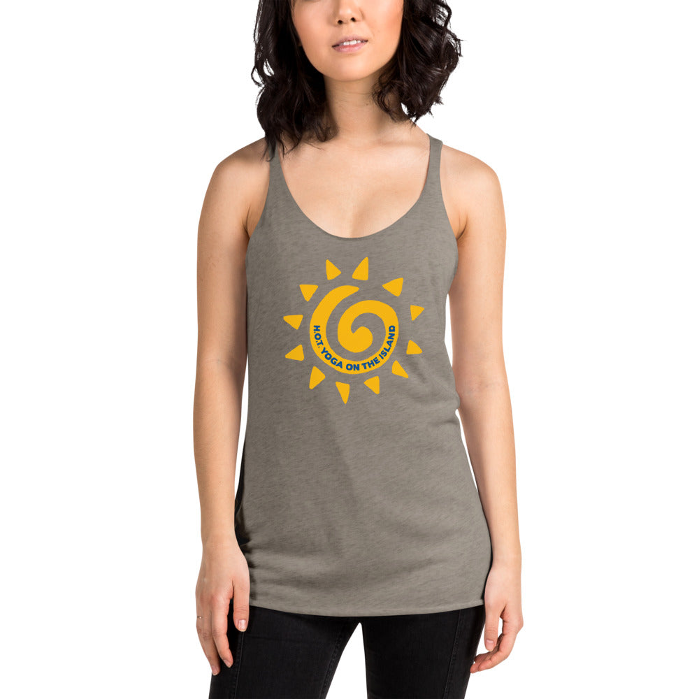 Hot Yoga On The Island-Women's Racerback Tank