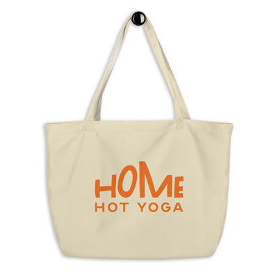 Home Hot Yoga-Large organic tote bag
