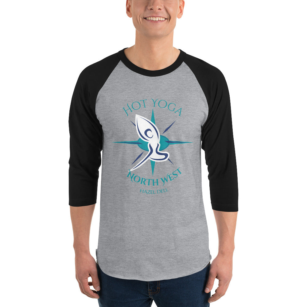 Hot Yoga North West -  Unisex 3/4 Sleeve Raglan Shirt