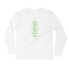 Yoga East Austin GREEN TREE-(Smaller Logo)Long Sleeve Fitted Crew