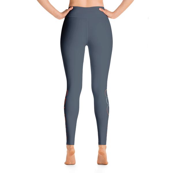 105F Chicago Blue High Waist Yoga Leggings