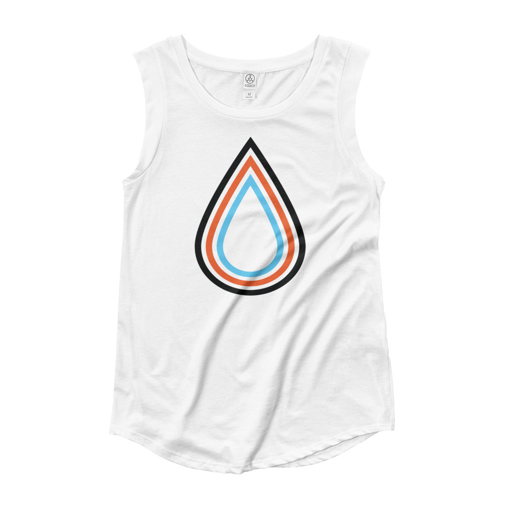 Pure Hot Yoga St. Louis-Ladies’ Cap Sleeve T-Shirt
