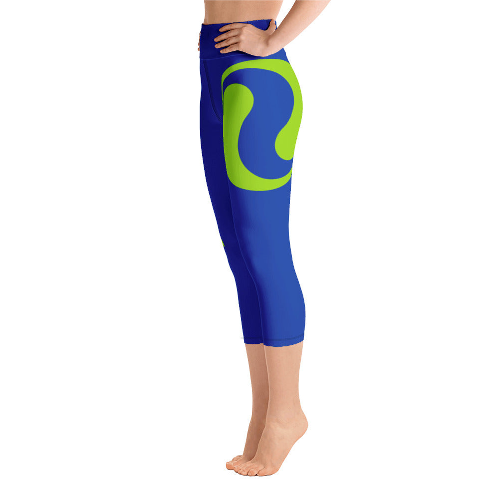 Fuse45-Blue&Green Capri Leggings