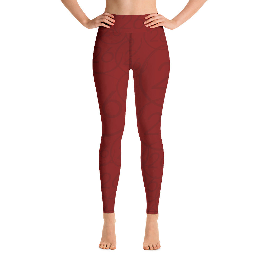 Turbo26-Leggings 26 Logo Maroon