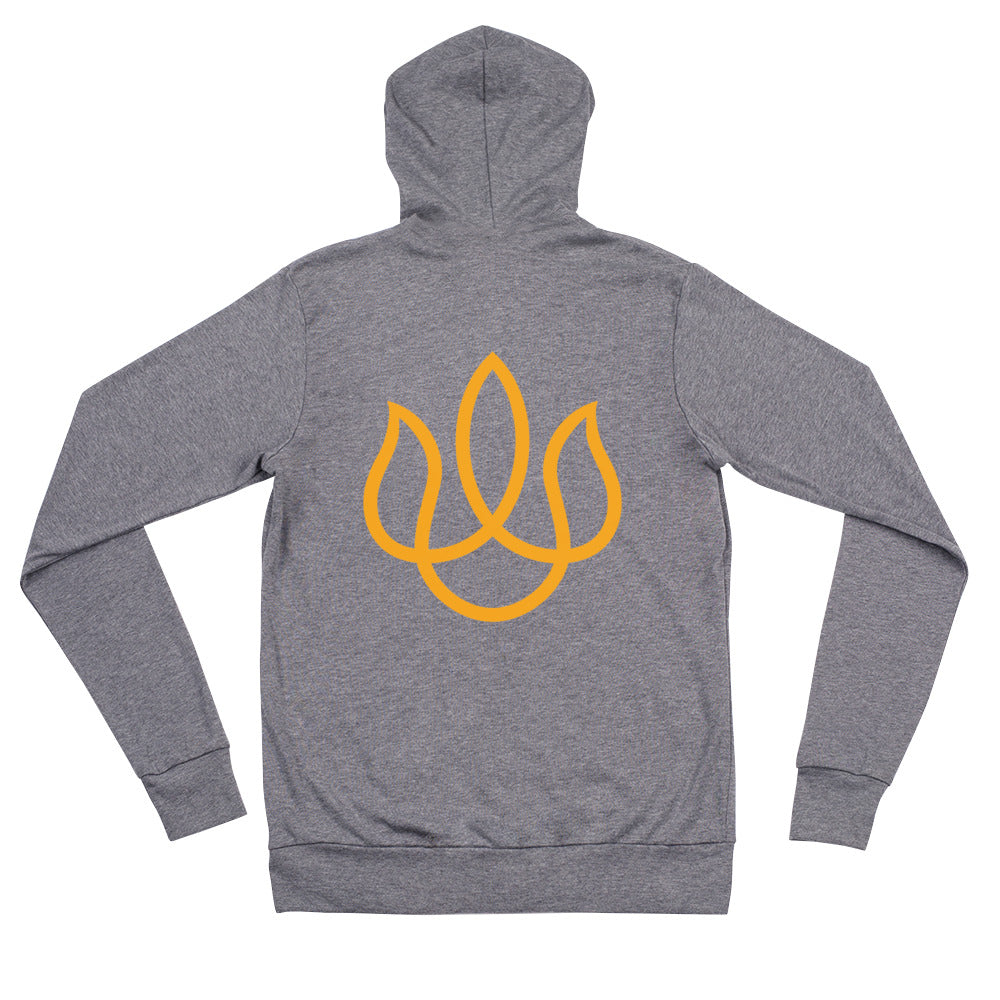 Original Hot Yoga Traverse City-Lightweight Unisex zip hoodie