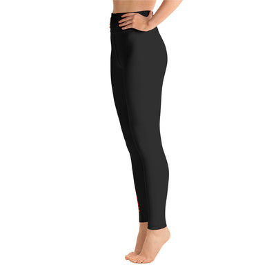 The Hot Yoga Factory-Side Logo Black Leggings