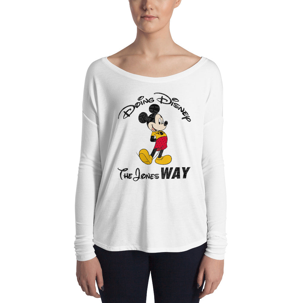 Jones' Disney Ladies' Flowy Long Sleeve Tee