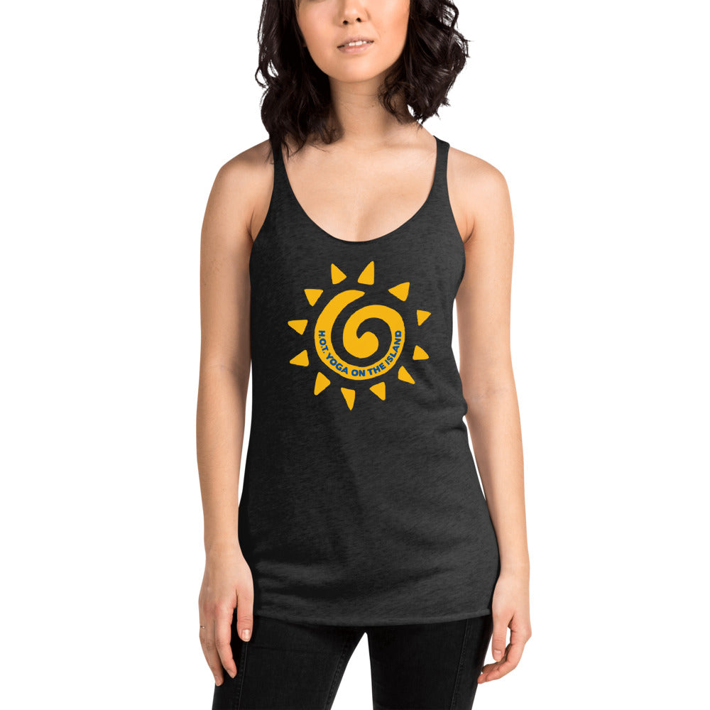 Hot Yoga On The Island-Women's Racerback Tank