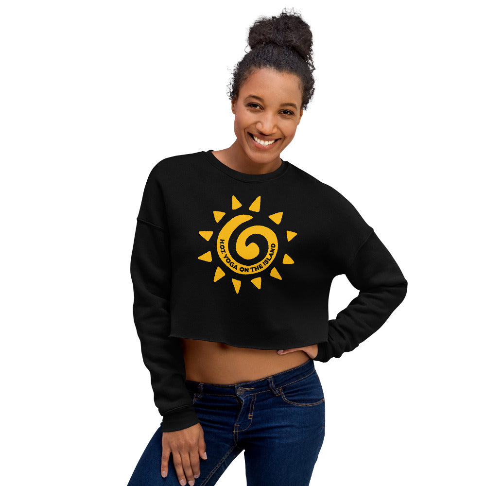 Hot Yoga On The Island-Crop Sweatshirt