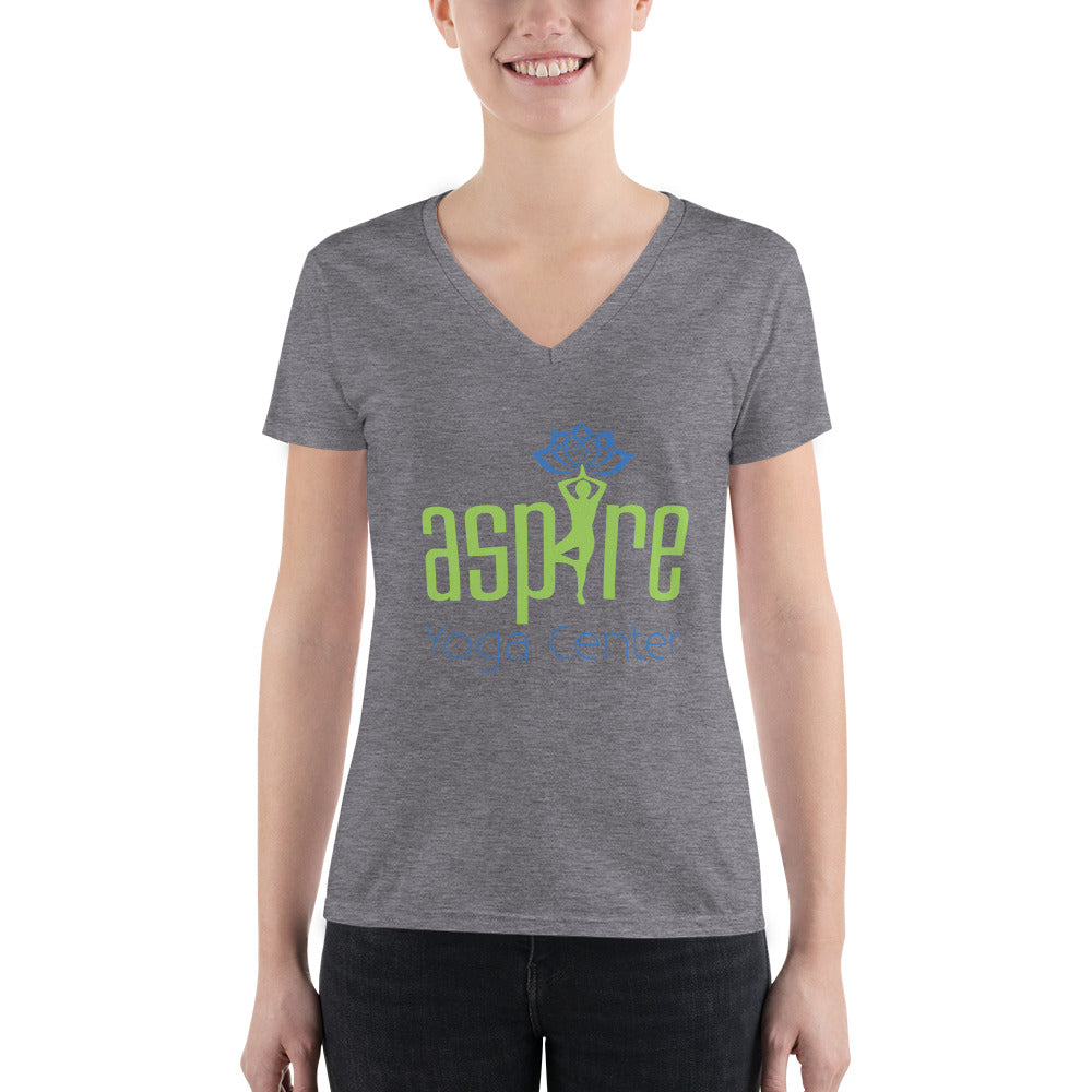 Aspire Yoga Center-Women's V-neck Tee