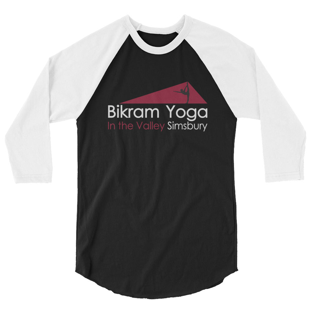 Bikram Yoga Simsbury-3/4 sleeve raglan shirt