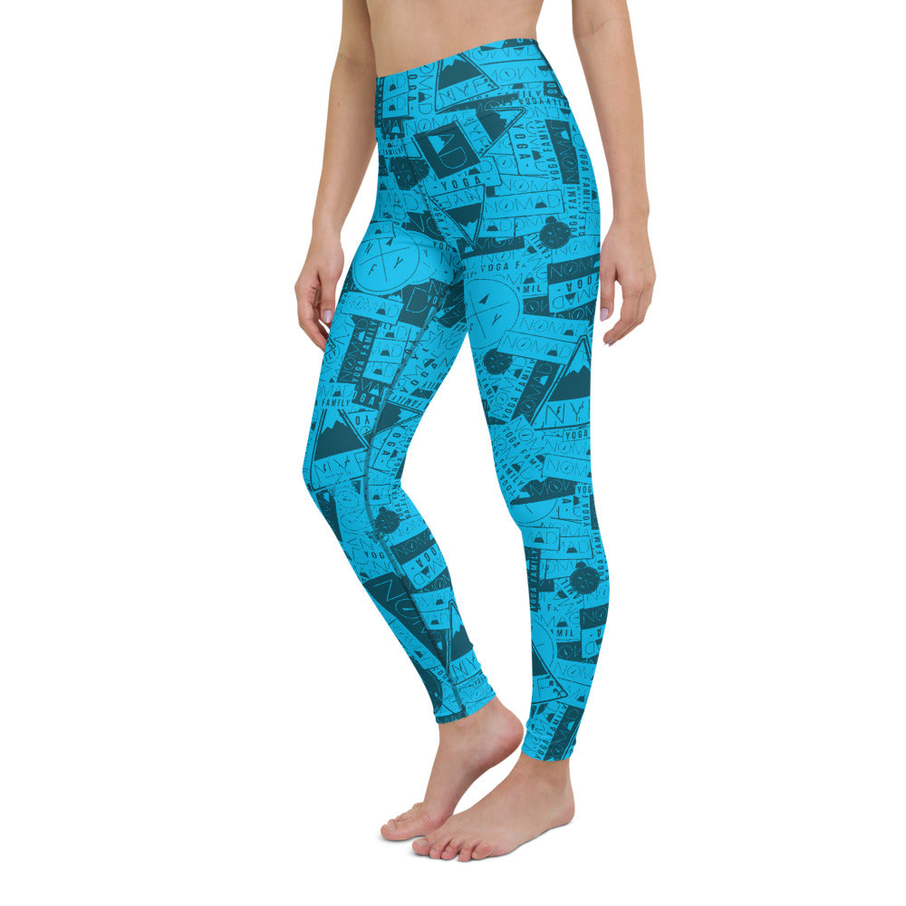 NYF Yoga Leggings - Blue