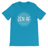 M3Yoga-Zen AF Back Logo-Short-Sleeve Unisex T-Shirt