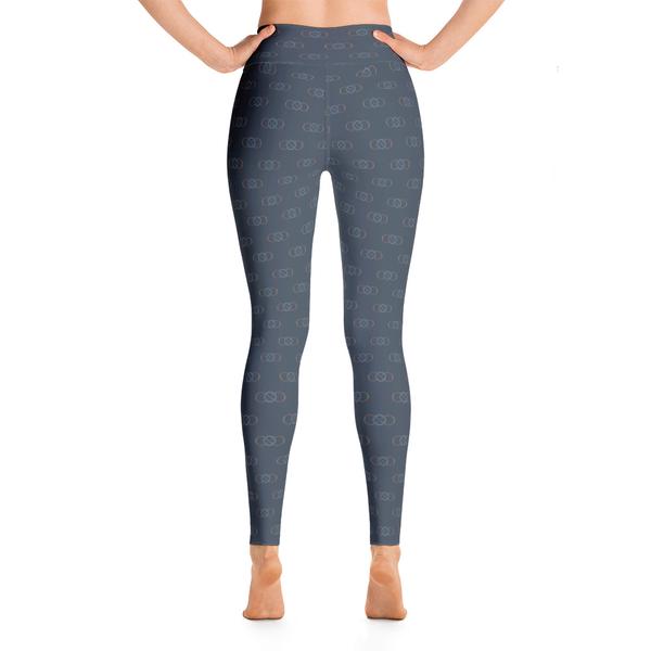 105F Infinity Blue High Waist Yoga Leggings