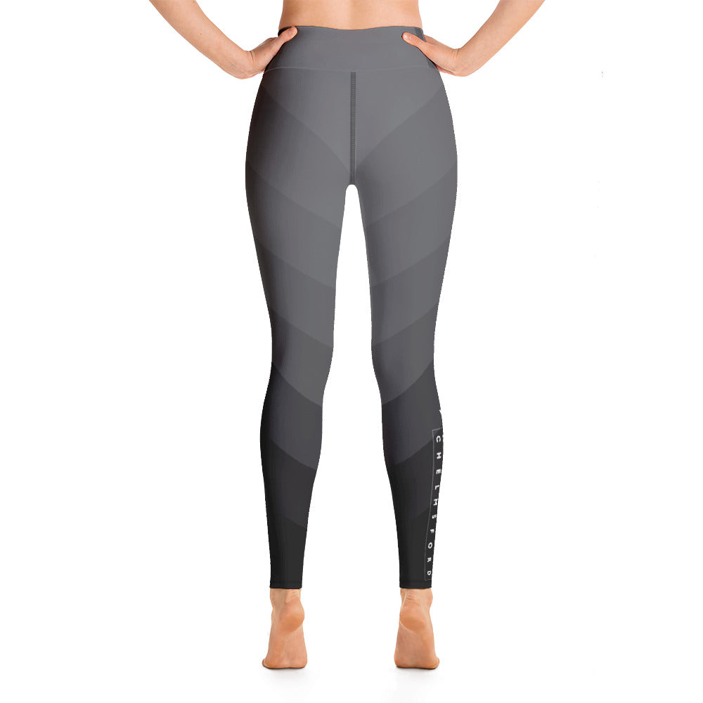 The Hot Yoga Factory-Side Logo Gray Leggings 2