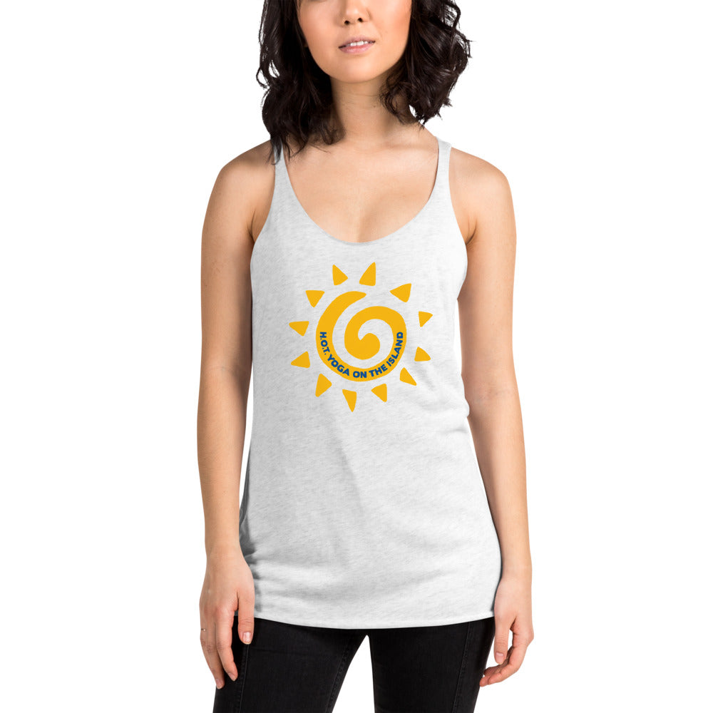 Hot Yoga On The Island-Women's Racerback Tank