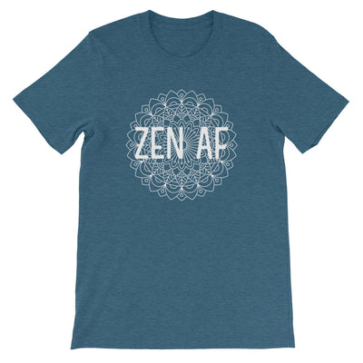 M3Yoga-Zen AF Back Logo-Short-Sleeve Unisex T-Shirt