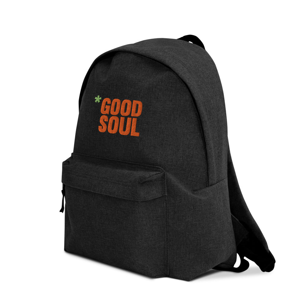 Good Soul Yoga-Embroidered Backpack