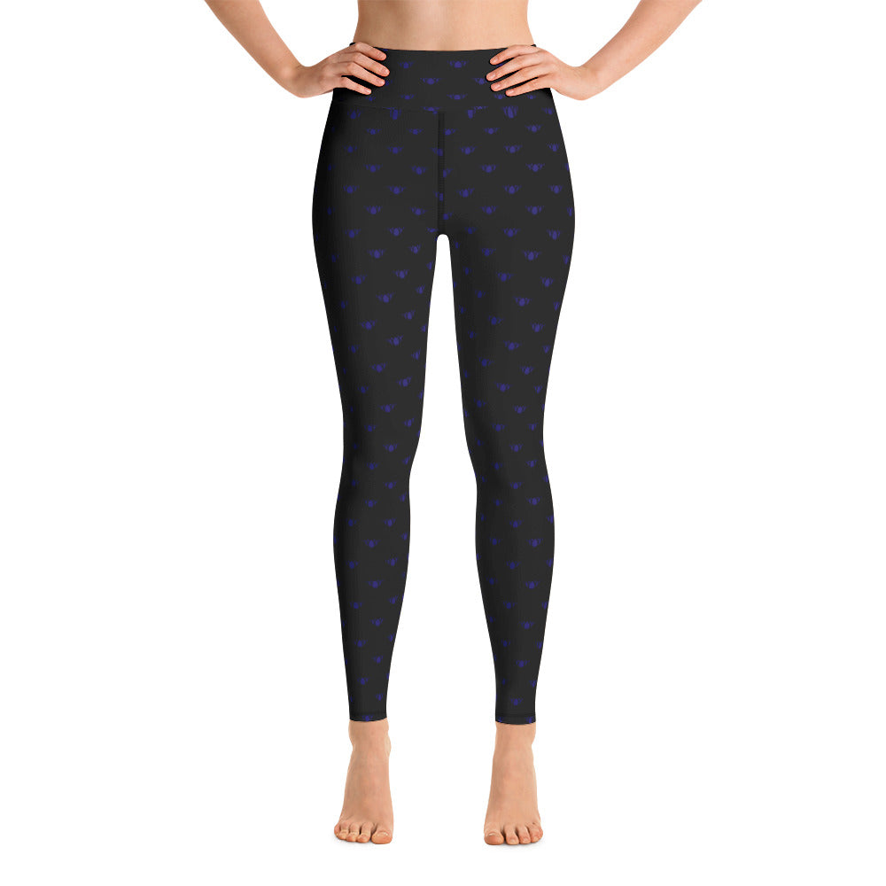 Black & Purple Team Leggings
