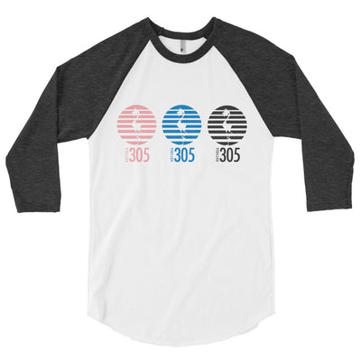 305 Yoga-American Apparel 3/4 Sleeve Raglan Shirt