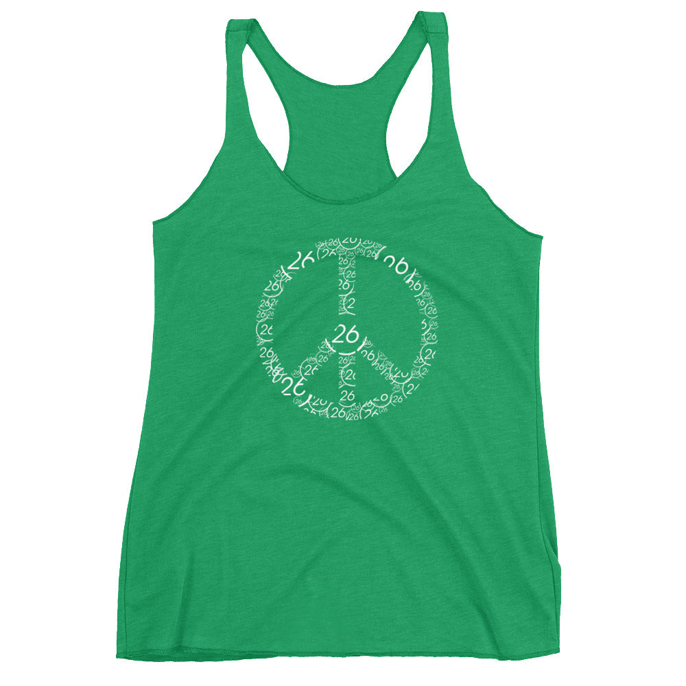 Turbo26-Peace Women's Racerback Tank