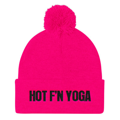 Hot f'n Yoga-Pom Pom Knit Cap