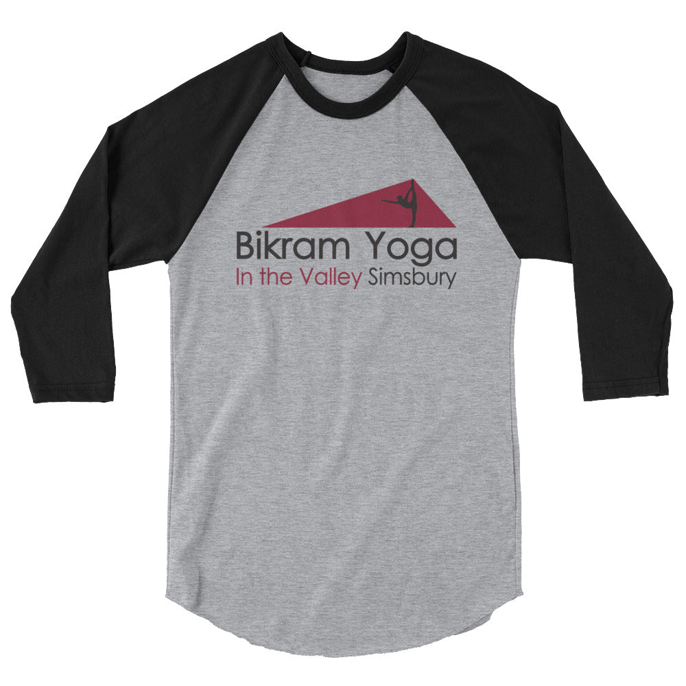 Bikram Yoga Simsbury-3/4 sleeve raglan shirt