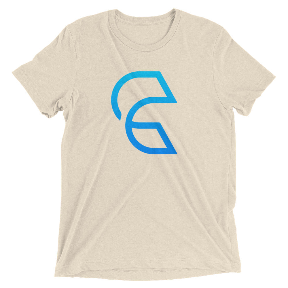 Clear-Short sleeve tri-blend t-shirt