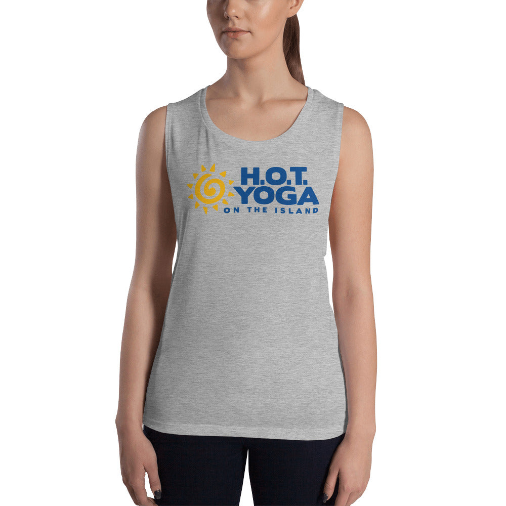 Hot Yoga On The Island-Ladies’ Muscle Tank