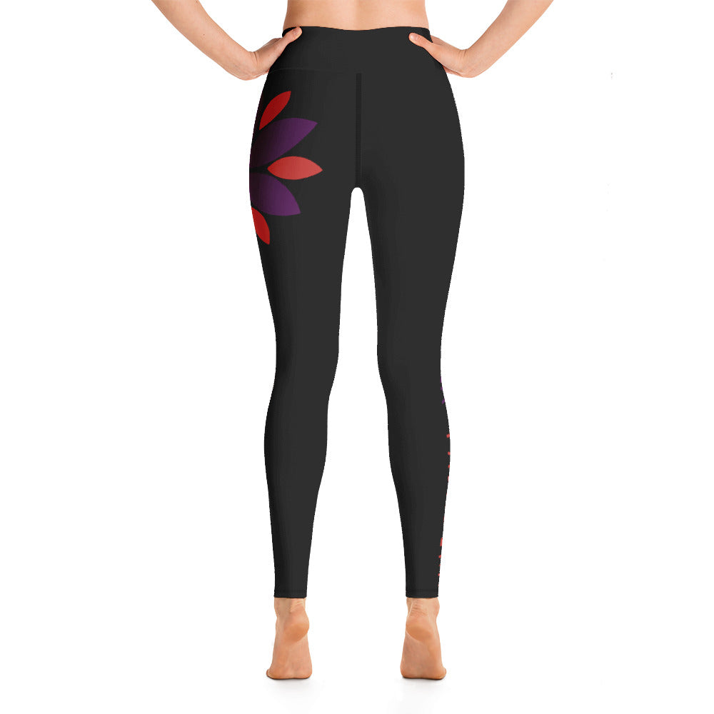 Hot Yoga Pasadena-Flower Hip Leggings