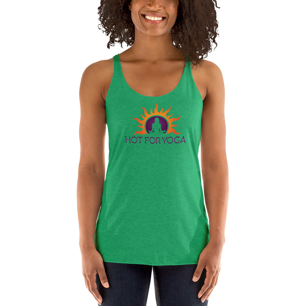 Hot For Yoga-Women's Racerback Tank