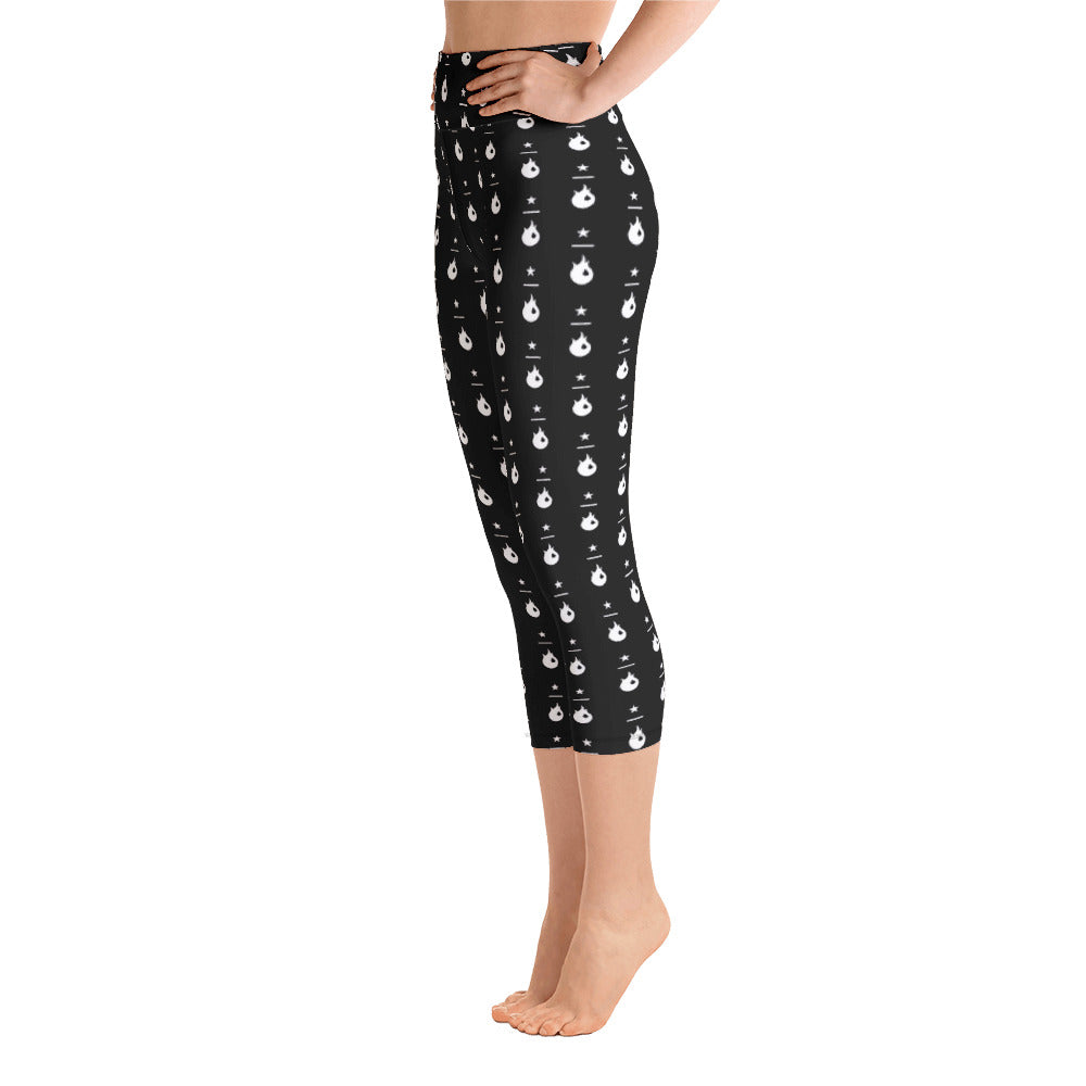 True Yoga Vermont-S&R Black Capri