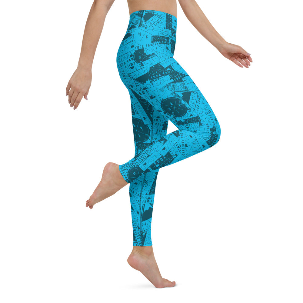 NYF Yoga Leggings - Blue