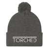 TORCHED BARRE-Pom Pom Knit Cap
