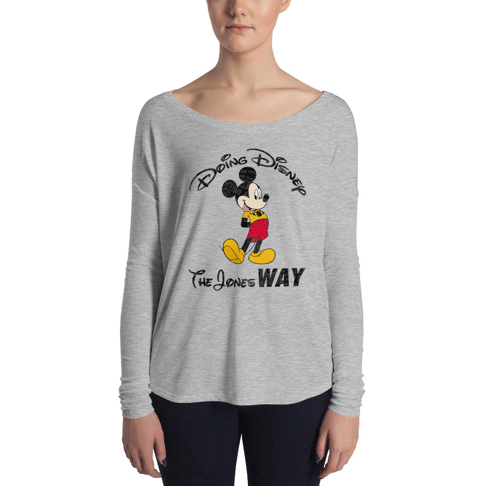 Jones' Disney Ladies' Flowy Long Sleeve Tee
