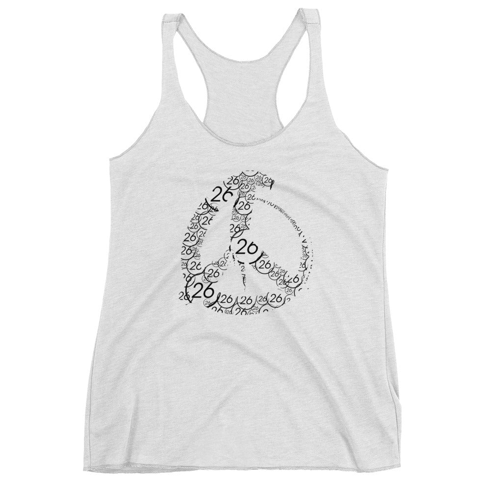 Turbo26-Peace Women's Racerback Tank