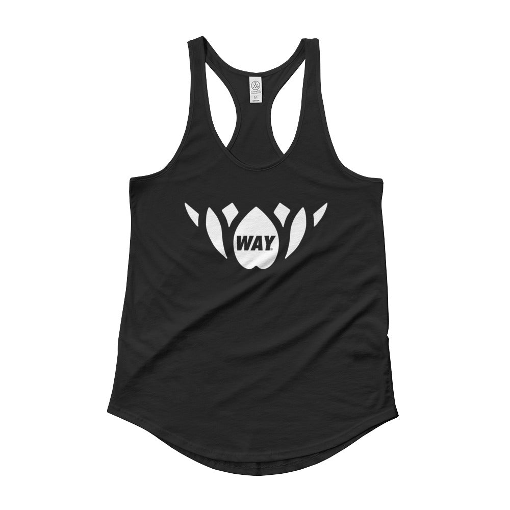 Classic WAYlotus Shirttail Tank-White