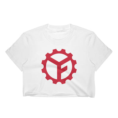 Yoga Factory Red Logo Crop Top