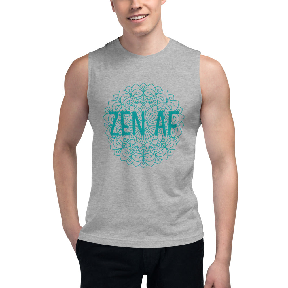 M3Yoga-Zen AF Back Logo-Men'sMuscle Shirt