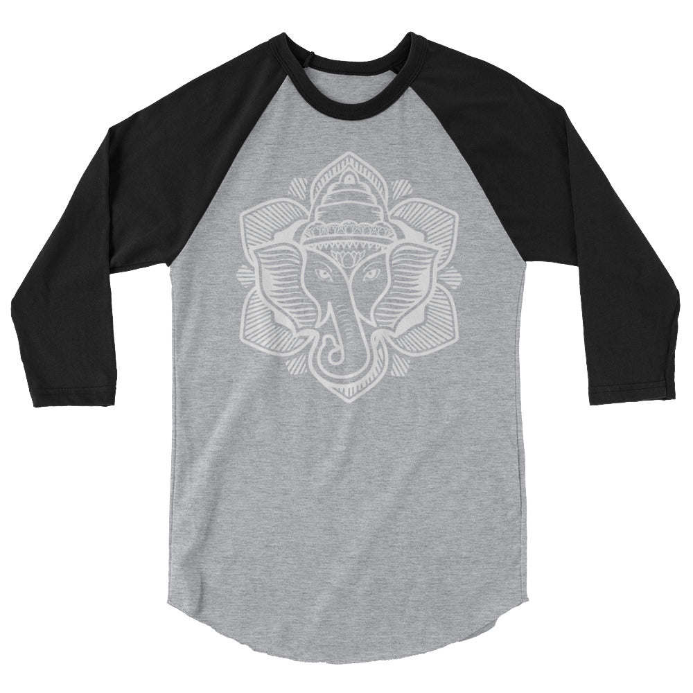 Classic Elephant Lotus 3/4 Raglan