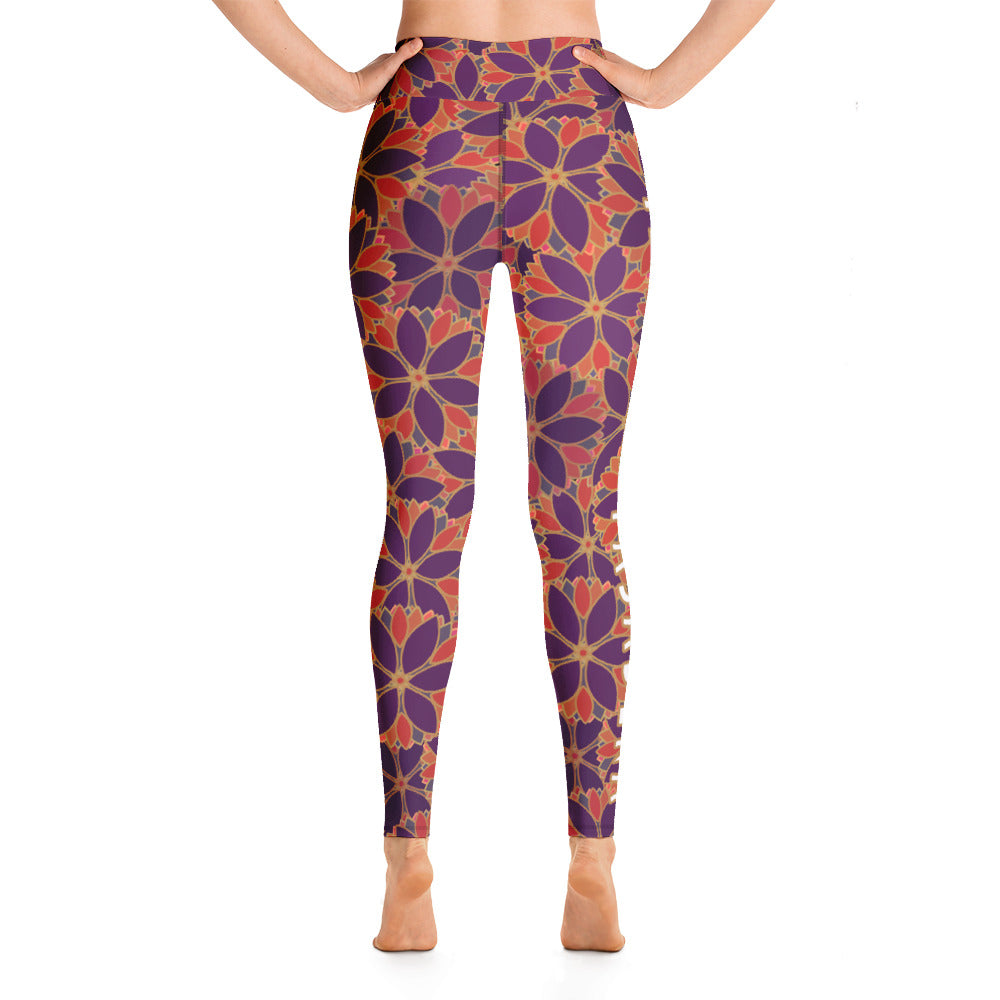 Hot Yoga Pasadena-Flower Leggings