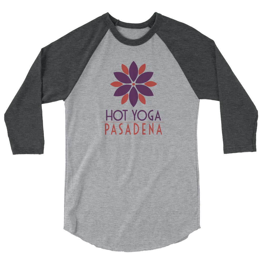 Hot Yoga Pasadena-3/4 sleeve raglan shirt