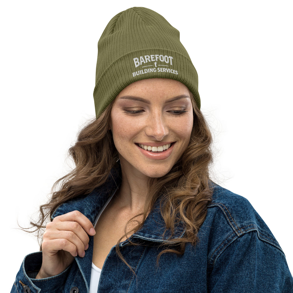 Barefoot Building-Organic ribbed beanie