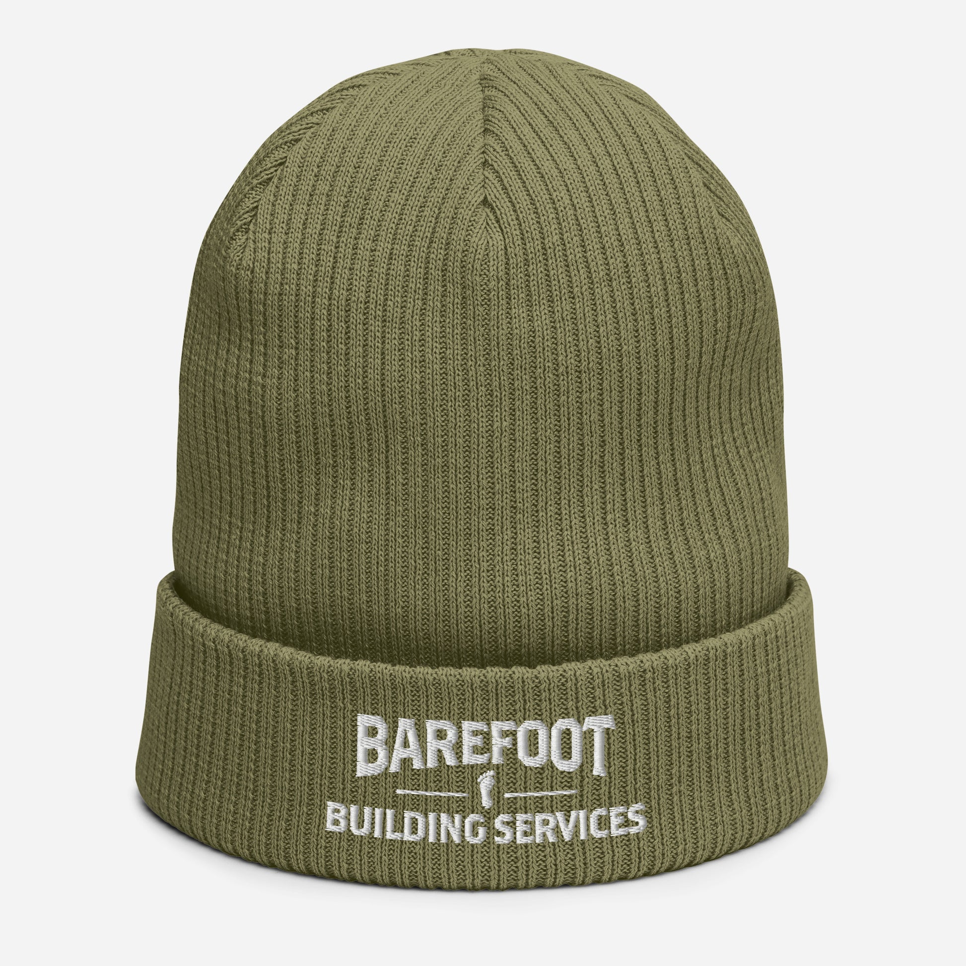 Barefoot Building-Organic ribbed beanie