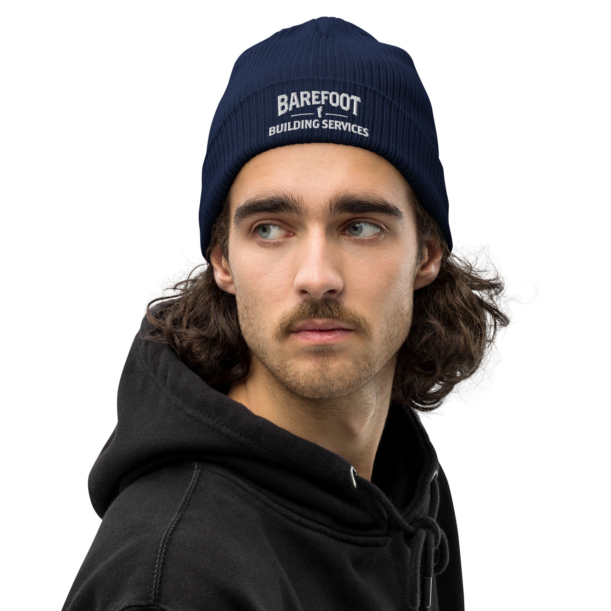 Barefoot Building-Organic ribbed beanie