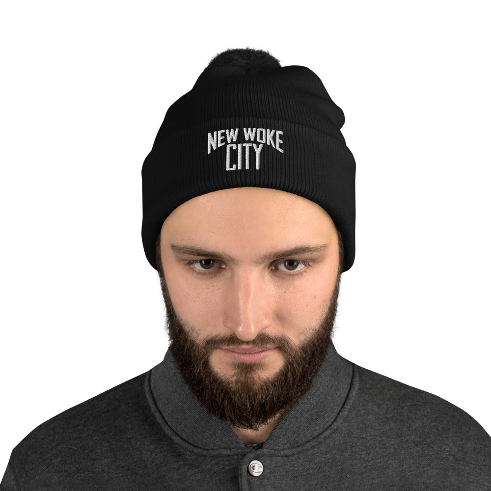 New Woke City-Pom-Pom Beanie