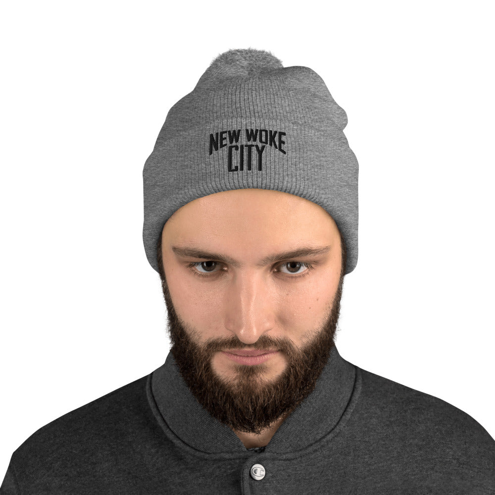 New Woke City-Pom-Pom Beanie