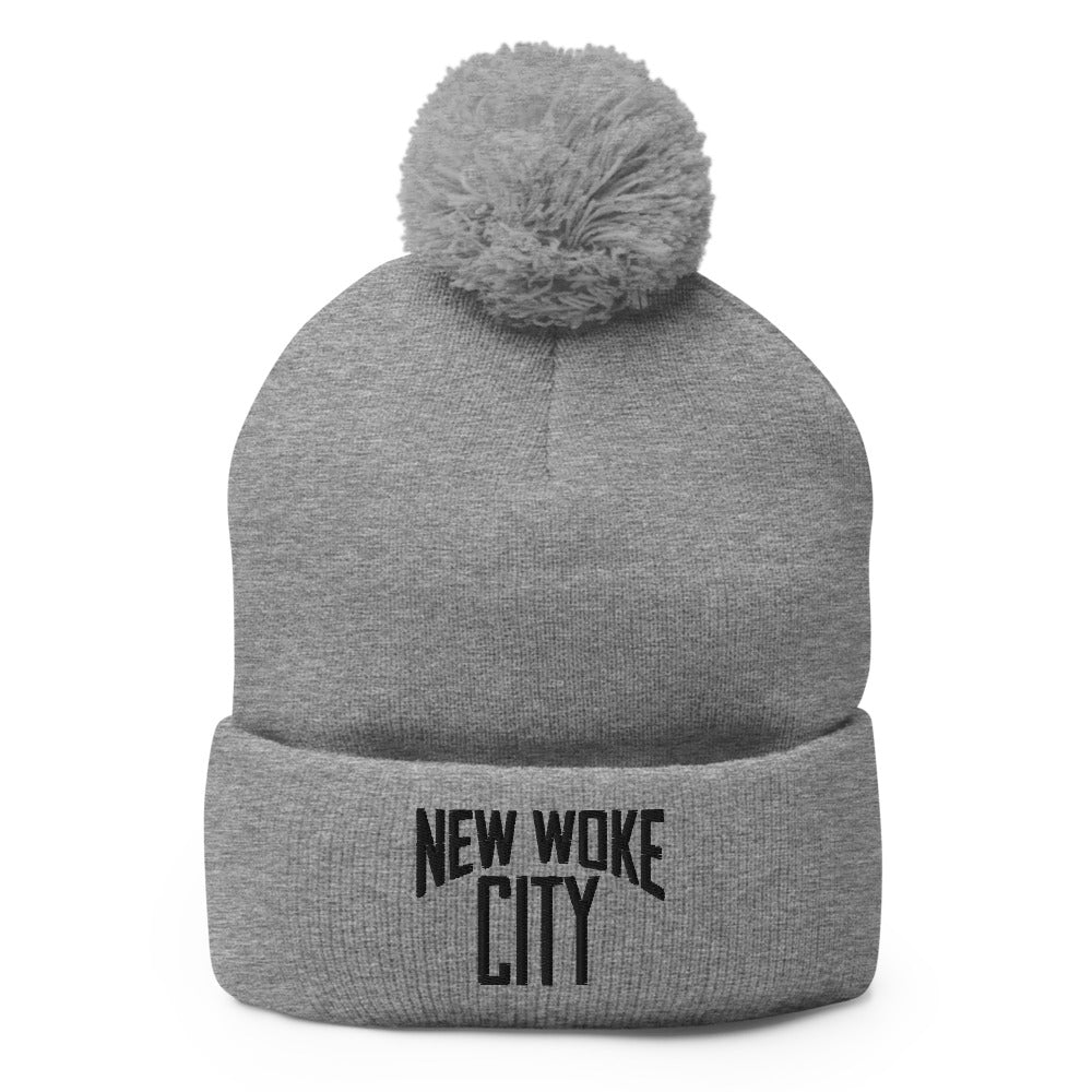 New Woke City-Pom-Pom Beanie