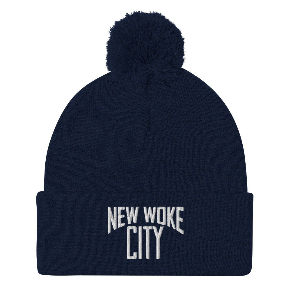 New Woke City-Pom-Pom Beanie