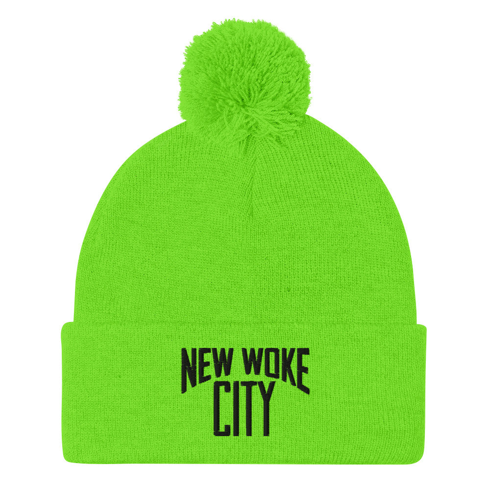 New Woke City-Pom-Pom Beanie